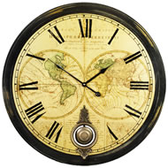 WORLD TIME PENDULUM CLOCK