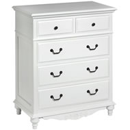  Parisian  Ivory  2  Over  3  Chest  Of  Drawers