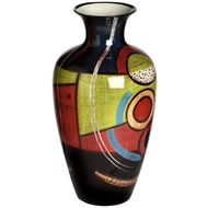 ABORIGINAL VASE HANDPAINTED