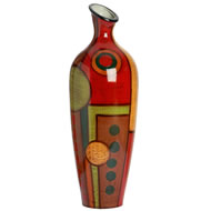 AZTEC VASE HANDPAINTED