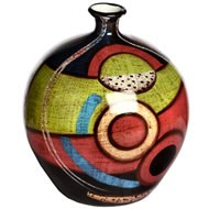  Picasso  Collection  Aboriginal  8  Vase  Handpainted