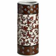  Deep  Red  Patterned  Umbrella  Stand