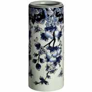  Deep  Blue  Floral  Umbrella  Stand