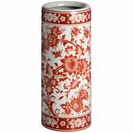  Red  Floral  Umbrella  Stand