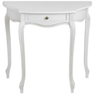 White  Room  Oval  Shaped    Hall  Table  Or  Telephone  Stand