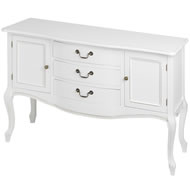  White  Room  3  Drawer  Sideboard    Xx  Sale  Xx