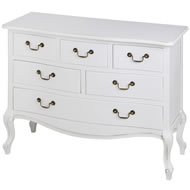  White  Room  6  Drawer  Unit