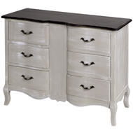  Old  Country  6  Drawer  Chest  Of  Drawers