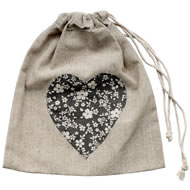  Bonheur  Heart  Drawstring  Bag