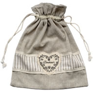  Bonheur  Heart  Drawstring  Bag