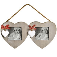  2  Heart  Hanging  Photo  Frame    Sale