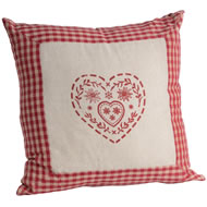  Red  Checked  Heart  Cushion    Xx  Sale  Xx
