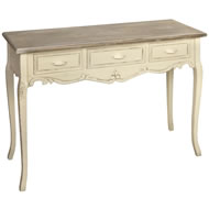 COUNTRY 3 DRAWER CONSOLE TABLE