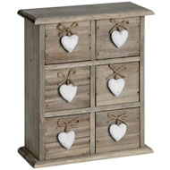  6  Drawer  Heart  Box