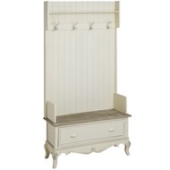  Country  Grand  Hall  Chair  With  Hooks