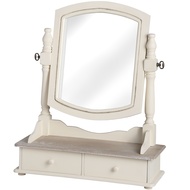 COUNTRY DRESSING TABLE MIRROR WITH 2 DRAWERS