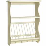 COUNTRY KITCHEN WALL UNIT WITH PLATE RACK