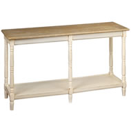 COUNTRY CONSOLE TABLE WITH SHELF