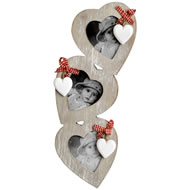  3  Way  Hanging  Heart  Photo  Frame