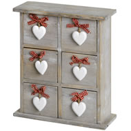  6  Drawer  Heart  Chest