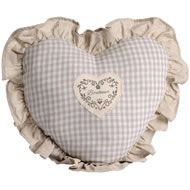 Bonheur  Heart  Shaped  Cushion