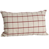  Red  Squared  Rectangular  Cushion