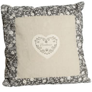  Bonheur  Square  Heart  Cushion    Xx  Sale  Xx