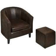 Milano Tub Chair And Foot Rest Milano Tub Chair And Foot Rest