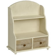  Country  Mini  Shelf  Unit  With  Drawers