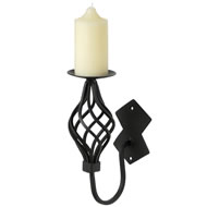  Single  Twist  Candle  Sconce