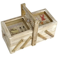 HINGED SEWING BOX