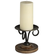  Wood  &  Metal  Candle  Holder  For  6