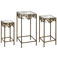 VERDE SET/3 FLOWER STAND