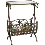  Glass  Top  Table  With  Magazine  Rack    Xx  Sale  Xx