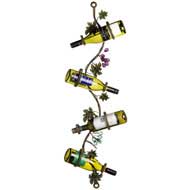  4  Wine  Bottle  Wall  Rack