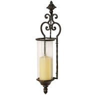  Metal  &  Glass  Wall  Sconce