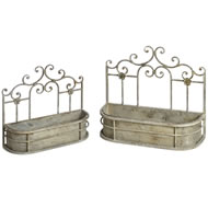  Pair  Of  Wall  Troughs