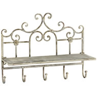  Flower  Shelf  With  Hooks