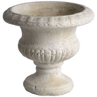 DISTRESSED CREAM FLOWER POT