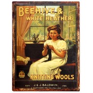  Beehive  &  White  Heather  Plaque