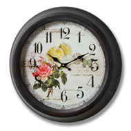  Rose  And  Butterfly  Clock