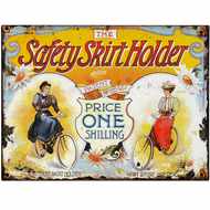  The  Safety  Skirt  Holder  Tin  Sign