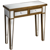  Venetian  Mirrored  2  Drawer  Console  Table