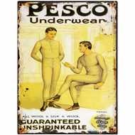  Pesco  Underwear  Tin  Sign