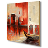 CRIMSON VENICE HANDPAINTED CANVAS SPECIAL OFFER