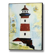  Light  House  Picture  Red