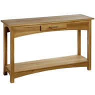 FARMHOUSE OAK HALL CONSOLE TABLE