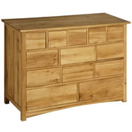 OAK 13 DRAWER CHEST SPECIAL OFFER