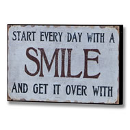  Smile  Plaque  25x16cm