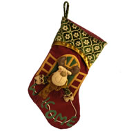 HANGING REINDEER STOCKING
